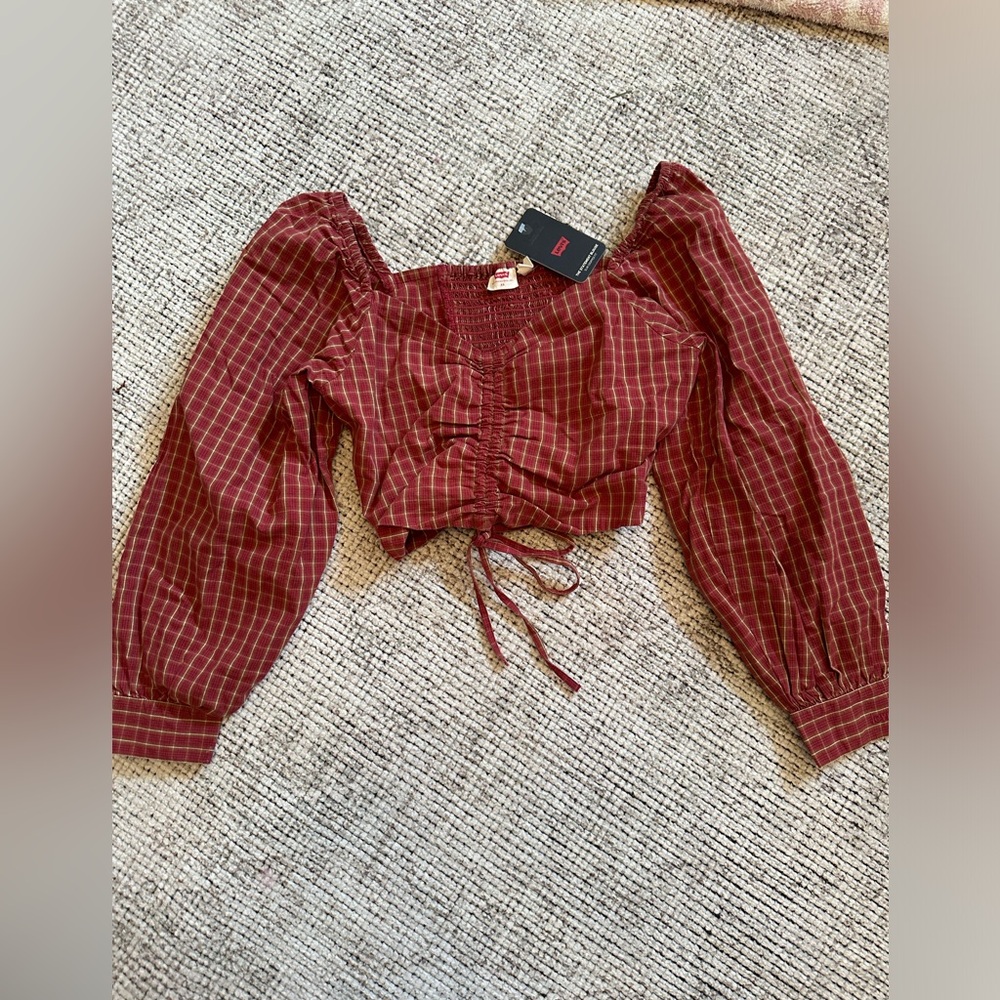 Plaid crop top